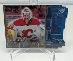 2023-24 Upper Deck '98-99 UD3 Blue #UD-323 Dustin Wolf #'d 0312/1000 Flames - Imagen 1 de 2