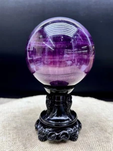 Top Unique Natural colored fluorite Quartz Sphere Crystals Ball Reiki 753g - Picture 1 of 7