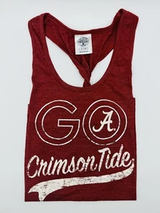 NCAA Alabama Crimson Tide Women’s Red Tank Top Shirt Glitter Team Logo Size S - Picture 1 of 2