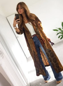 ZARA KIMONO STAMPATO CON CINTURA LUNGA TAGLIA XS-S REF.7484/024 - Foto 1 di 11