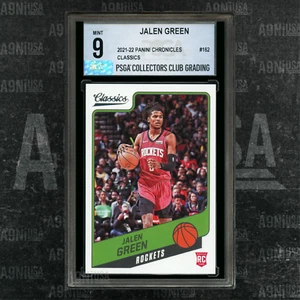 2021-22 Panini Chronicles Classics #162 Jalen Green RC Houston Rockets PSGA 9 - Picture 1 of 3