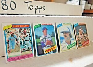 1980 TOPPS BASEBALL - YOU PICK #201 - #400 VG-NM complete your set