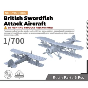 Yao'sStudio LYR700007 1/700 Military Model Kit British Swordfish Attack Aircraft - Picture 1 of 11