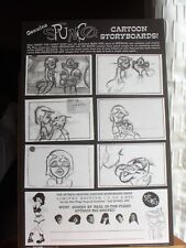 Spumco Studio printed cartoon storyboards show & fan give aways.