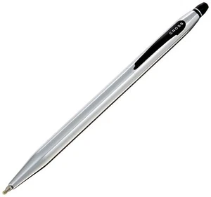 Cross Click Polished Chrome with Black Trim Gel Pen (AT0625-1) - New in Box - Picture 1 of 1