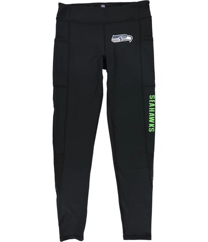 MSX Womens Seattle Seahawks Compression Athletic Pants, Black, Small Cover