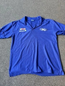Vintage Ford Racing/ Castrol Polo Shirt Men's Fits Size Large Mens - Picture 1 of 6