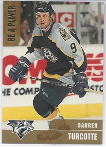 1999-00 Be a Player Memorabilia DARREN TURCOTTE GOLD Nashville Predators #/100