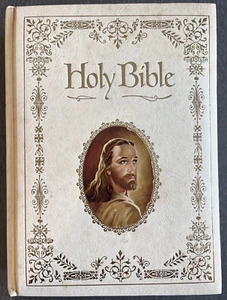 White Holy Bible King James Version Red Letter Reference Edition Regency 1971 - Picture 1 of 7