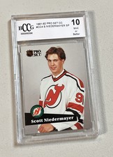 1992 Pro Set Scott Niedermayer SP Rookie Card #CC4 Graded BCCG 10 Beckett Mint
