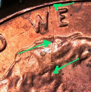 2017-D Lincoln Shield Cent With Spike Head Error - Picture 1 of 5