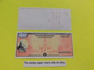 SERIES EE U.S. SAVINGS BOND $1,000 PHOTO COPY PLAY MONEY NOT REAL. - Picture 1 of 3