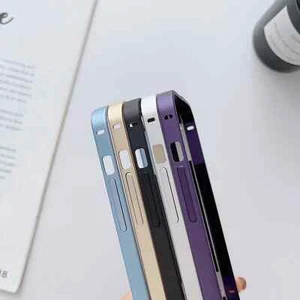 Lightweight Aluminium Alloy Case For iPhone 15 14 13 12 Mini Pro Max Metal Cover - Photo 1 sur 18