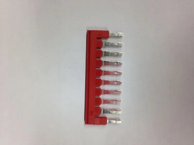 XBAFBS106, Eaton, Plug-in bridge, Red, Ten-position - Image 1 of 2