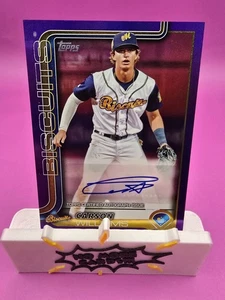 2025 Topps Pro Debut Carson Williams Purple Auto /299 - Foto 1 di 4