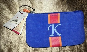 NWT Kipling Top Zip Polyester Pouch Color: Fuchsia, Pink Cosmetics Make-Up Bag - Picture 1 of 9