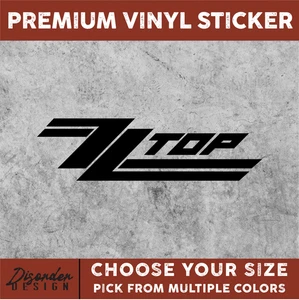 ZZ TOP [VINYL STICKER]-for Car/Truck WINDOW-LAPTOP-FOLDER-YOU PICK COLOR/SIZE - Picture 1 of 6