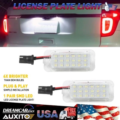 Par de luces LED para matrícula conjunto de luces traseras para Ford Explorer 2011-2019 Foto 1 de 4