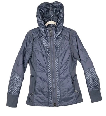 Chaqueta aislante Athleta Rock Ridge Primaloft con capucha ligera para mujer S gris Foto 1 de 4