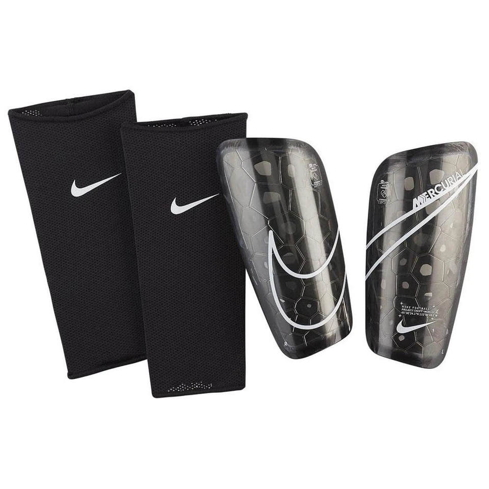 Nike Mercurial Lite Shin Guards - Black/Black/White, Size Large DV1771-010 - Image 1 of 1
