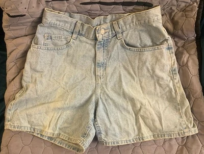 Pantalones cortos de jean para mujer Riders azul desteñido talla 8 M vintage Foto 1 de 4