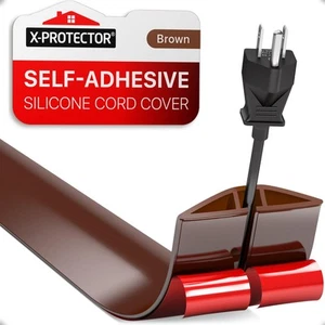 Floor Cord Cover X-Protector - 5&#8217; Overfloor Cord Protector - Self-Adhesive - Afbeelding 1 van 6