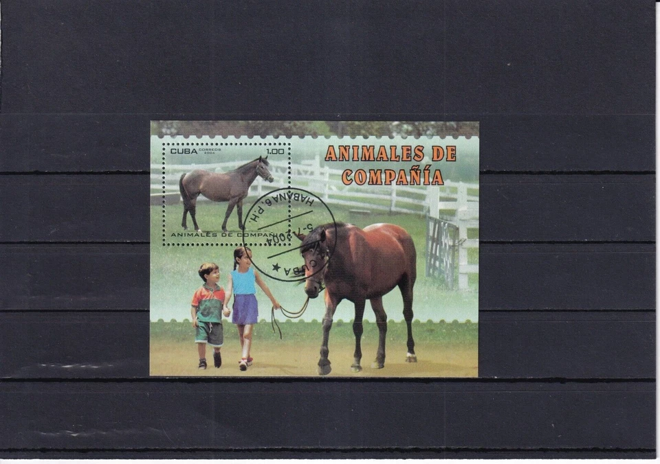 SA32c Caribbean Island 2004 Mascotas - Caballos Minihoja Usada Foto 1 de 1