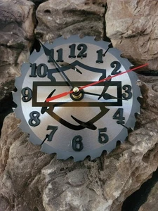 Sägeblatt Harley Thema Uhr, Sägewand ist perfekt für ManCave, Garage Shop Geschenk - Bild 1 von 4