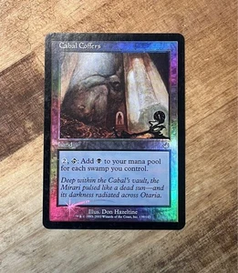 MTG Cabals Valuables Foil Torment Land Black Play Use - Picture 1 of 2