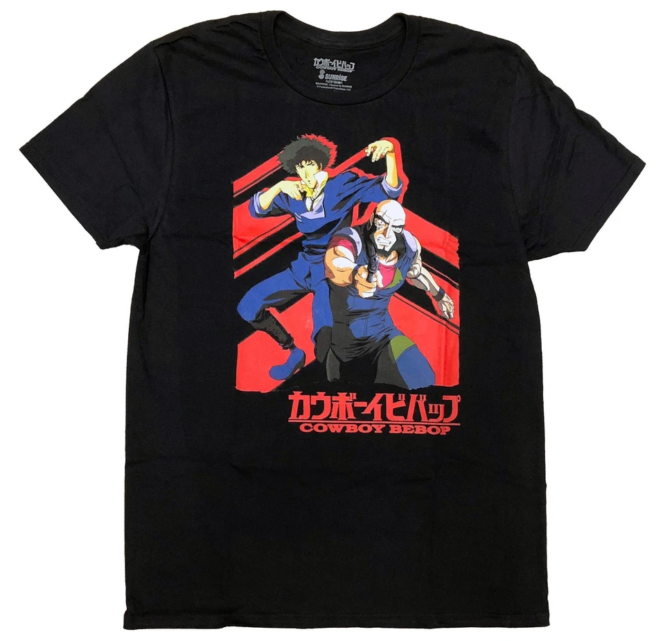 Camiseta Cowboy Bebop Jet and Spike Space Opera Anime Adulto Foto 1 de 1
