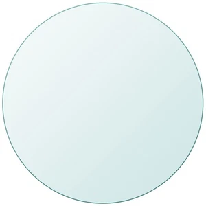 Replacement Table Top Clear Tempered Glass 11.8 in Diameter vidaXL - Picture 1 of 4