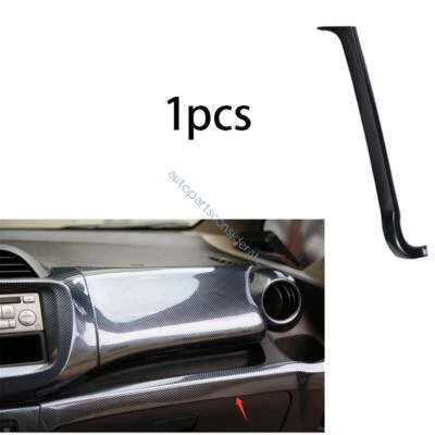 For Honda Fit Jazz GK5 08-2013 Center Console Dash Co-pilot Strip Carbon Fiber - Image 1 of 4