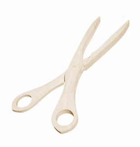 Set of 50 Wooden tongs scissors great for grill BBQ barbecue serving LONG - Picture 1 of 9