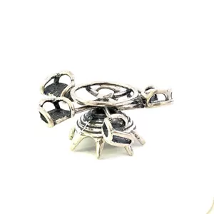 Vintage Schild Sterling Handarbeit Schnitzen Riesenrad Fahrt Display Figur Miniatur - Bild 1 von 9