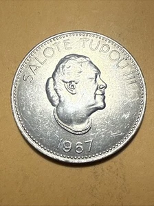 Tonga 20 Seniti Commem Münze - Salote Tupou III - Wappen - Datum 1967 - Bild 1 von 2