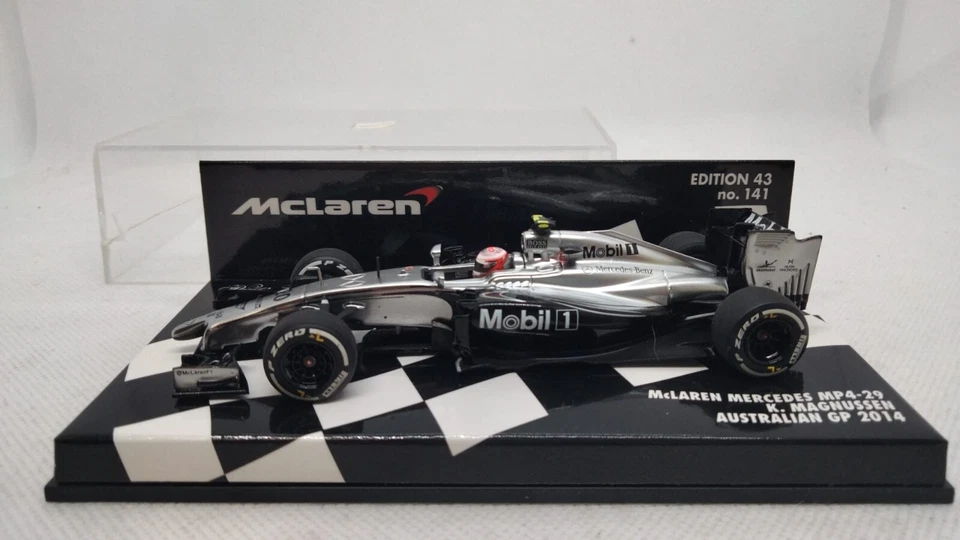 MINICHAMPS McLAREN MERCEDES MP4-29 K.MAGNUSSEN AUSTRALIAN GP 2014  SCALA 1:43 - Immagine 1 di 4
