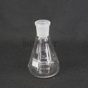 250ml Quickfit 29/32 Joint Lab Conical Flask Erlenmeyer Boro Glass Graduated - Picture 1 of 4