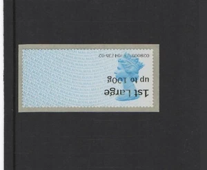 ERROR! INVERTED MACHIN BLUE Ma12 1st CLASS LARGE on 2nd CLASS SINGLE POST GO - Picture 1 of 1