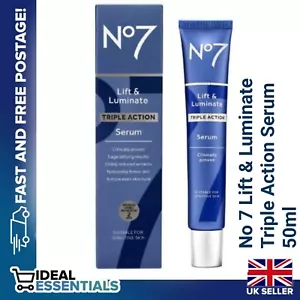 No7 Lift & Luminate Triple Action Serum 50ml ***Free UK POSTAGE*** - Picture 1 of 5
