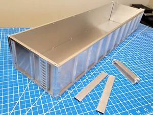 Aluminum Dump Bed Section ONLY for Tamiya Toy R/C 1/14 Semi Truck Trailer Built - Picture 1 of 24