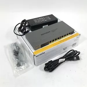 NEW Open Box Netgear GS108PP 8-Port Gigabit Ethernet PoE+ Unmanaged Switch - Picture 1 of 4