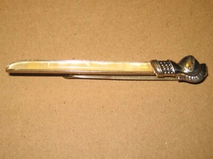 Armored Knight Hilted Sword Vintage SWANK LARGE Tie Bar Clip - Picture 1 of 3
