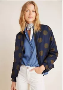 Anthropologie Nice Things Paloma S Jackie Polka Dot Puffer Jacket EUC EU 38 - Picture 1 of 13