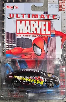 MAISTO ULTIMATE MARVEL SERIES #1 21 DE 25 SPIDER-MAN BUICK LACROSSE NUEVO 1/64 Foto 1 de 3