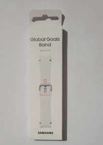 SAMSUNG Global Goals Band (Silicone), white, 20MM - Medium - Zdjęcie 1 z 1