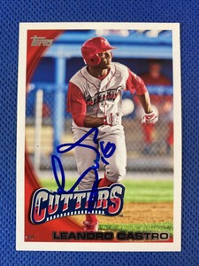 2010 Topps Pro Debut Leandro Castro #84 Auto Signed Autograph Phillies 