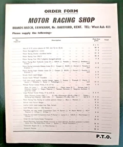 1962 RIVISTA MOTOR RACING MODULO RACING SHOPPING - Picture 1 of 2