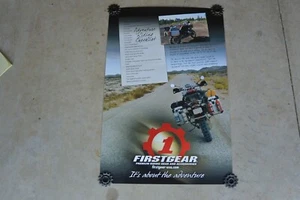 Cartel de lista de verificación First Gear Adventure cartel de tienda bicicletas de aventura anuncio 9824 Z4 - Imagen 1 de 9