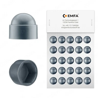anthrazit Schutzkappen Abdeckkappen anthrazitgrau Schraubenkappen Kunststoff - Bild 1 von 4