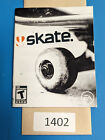 Skate - PS3 - Manual Only **NO GAME!